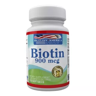 Biotina Americana 900mcg - 120 Softgels - Healthy America