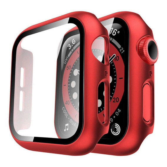 Carcasa Para Apple Watch Con Vidrio Templado Premium Series