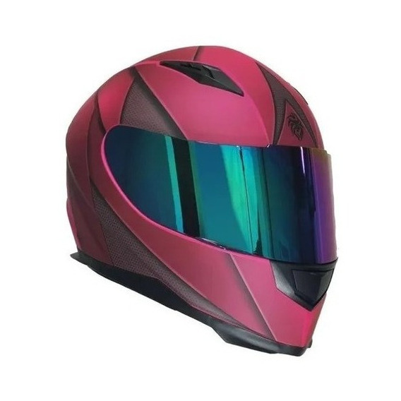 Casco Para Moto Cerrado Kov Novak Blade Rosa/ Gris Color Rosa oscuro Tamaño del casco L