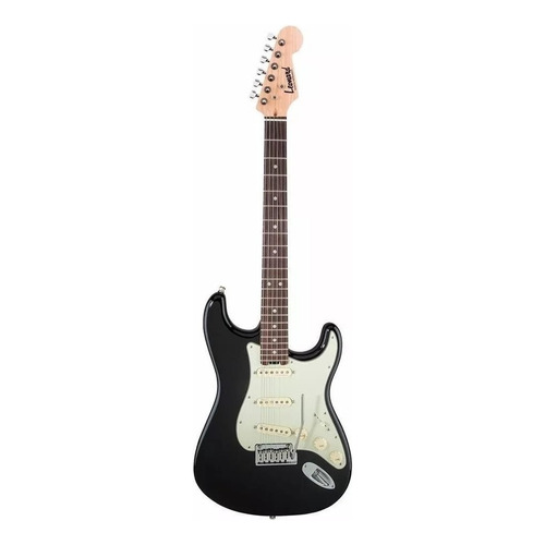 Guitarra eléctrica Leonard LE362 stratocaster de aliso black con diapasón de palo de rosa