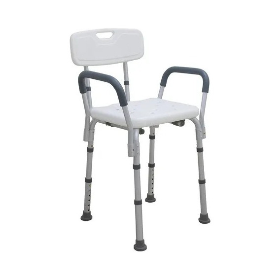 Silla Ducha Ajustable Brazos Con Respaldo