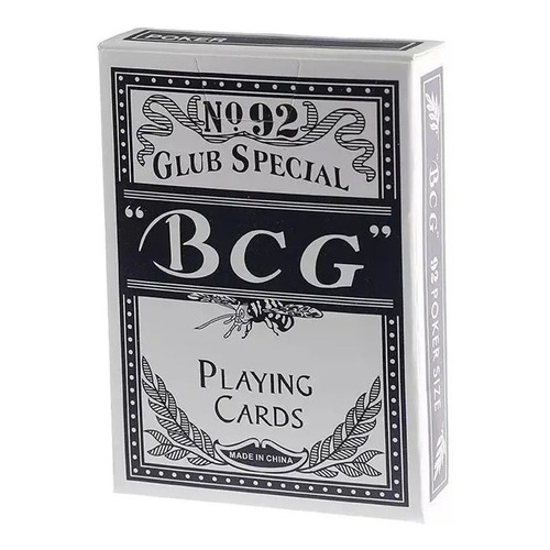 Naipes De Poker 1 Mazo De 54 Cartas Plastificadas Bcg Color del reverso Azul