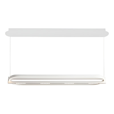 Colgante Led Ramla L Ovoide Blanco 72w Aluminio Moderno Blanco