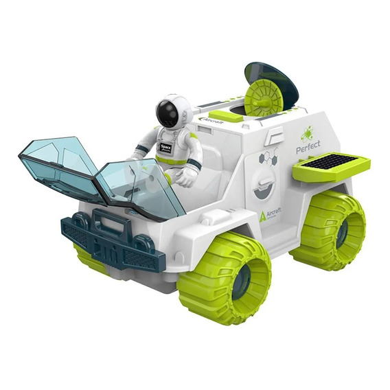 Cohete Nave Auto Rover Espacial + Figura Astronauta Espacio