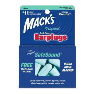 Tapones Auditivos Macks - Original Soft Foam Ear Plugs