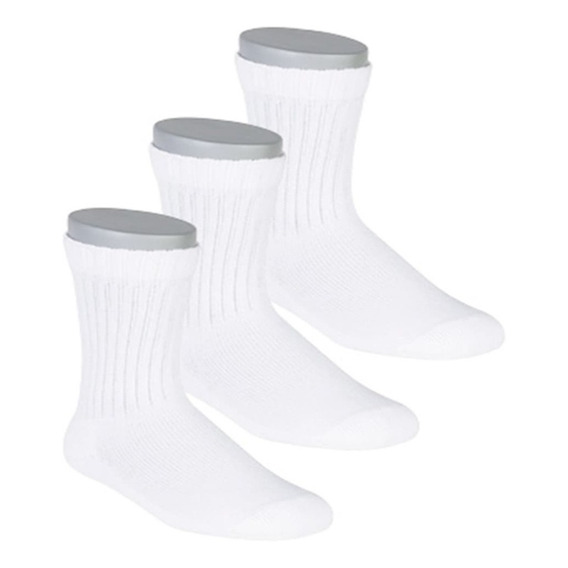 Pack 12 Pares/docena De Medias Caña Largas Unisex Unicolor 