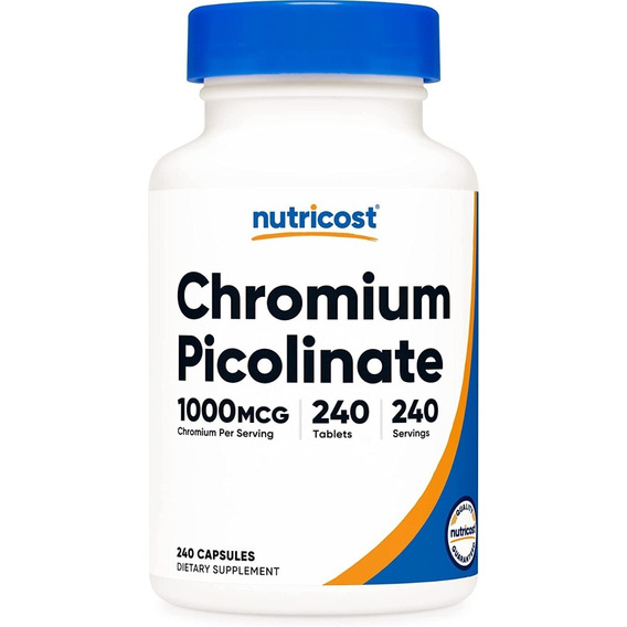 Picolinato Cromo Capsulas 1000 Mcg Chromium Picolinate 240