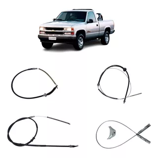 Kit Cabos Freio De Mão Utilitário Silverado 3500 Hd 1997 