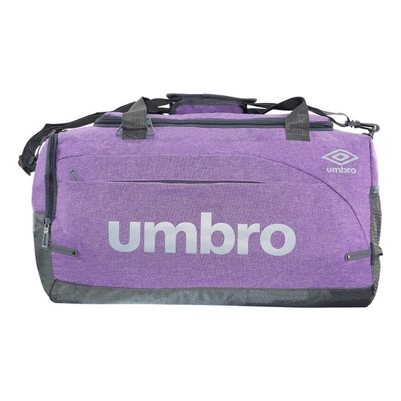 Bolsa Deporte Umbro® Maletín Viaje, Spot Bag Gym Fitness Color Violeta/Gris