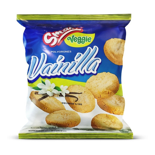 Galletita Polvorones Smams Azucarado Vainilla Veggie 120g