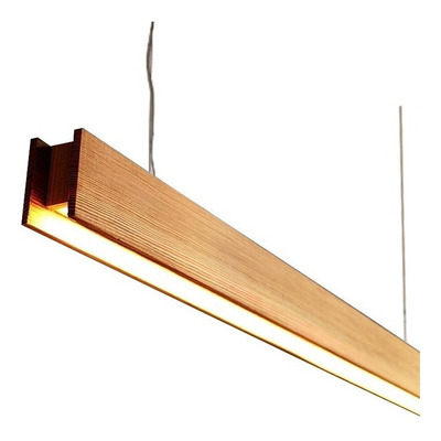 Colgante Lineal Lito 200 Iluminacion Led Madera Natural N-g