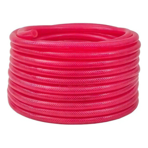 Manguera Presion Aire Agua 10mm 3/8 Rollo X 25 Mts Compresor Color Rojo