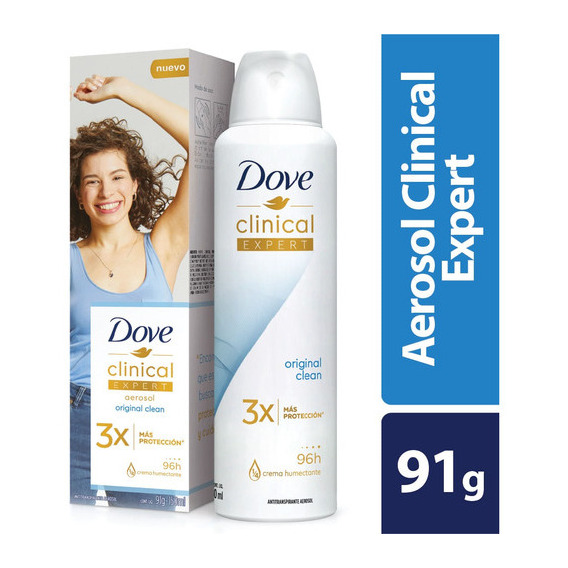 Desodorante Dove Clinical Expert Mujer Aerosol X 91g