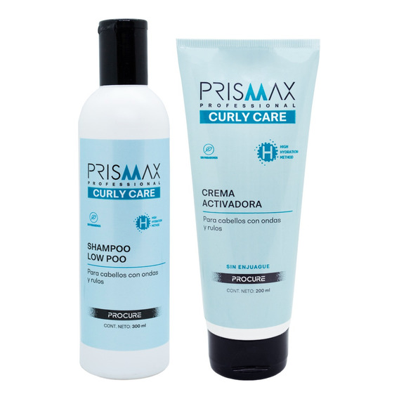Prismax Curly Care Kit Shampoo + Crema Activadora Rulos 6c