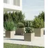 Maceta Plástica Rotomoldeada Modelo Cubo N 40 Moderna Amalfi Color Beige