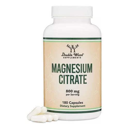 Magnesium Citrate Citrato De Magnesio 180 Capsulas Eg C65 Sabor ND