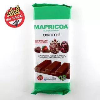 Chocolate Mapricoa Tableta Con Leche X500gr X 1