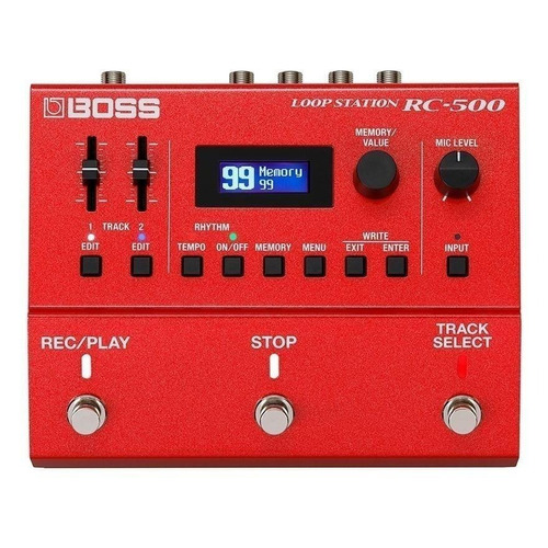 Pedal de efecto Boss Loop Station RC-500  rojo