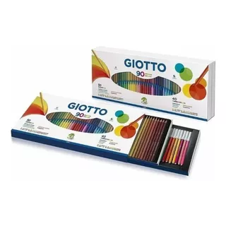 Caja Giotto 90 Set 50 Lapices Stilnovo + 40 Marcadores Turbo