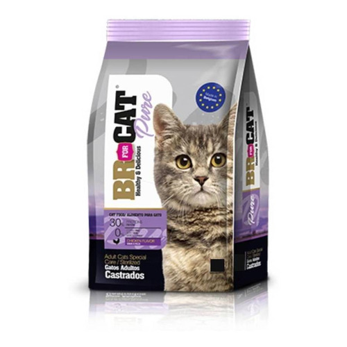 Alimento BR for Cat Castrados para gato adulto sabor mix en bolsa de 1kg