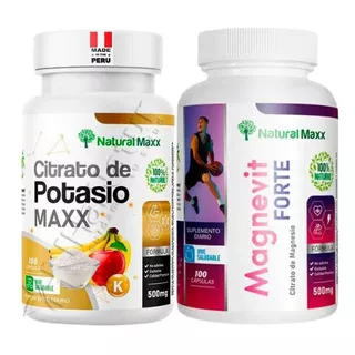 Citrato De Magnesio Magnevit + Potasio Naturalmaxx Capsulas