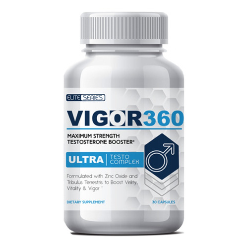 Suplemento en cápsula Vigor360  Ultra testosterona en pote 30 un