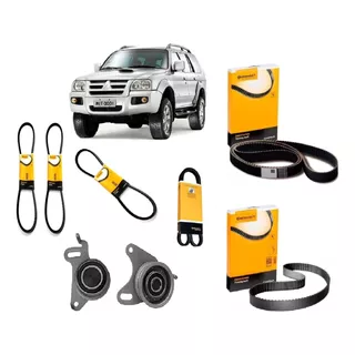 Kit Correia Dentada + Alternador + Direção Hidraulica + Ar Condicionado + Tensores Mitsubishi Pajero Sport 2.5 2010