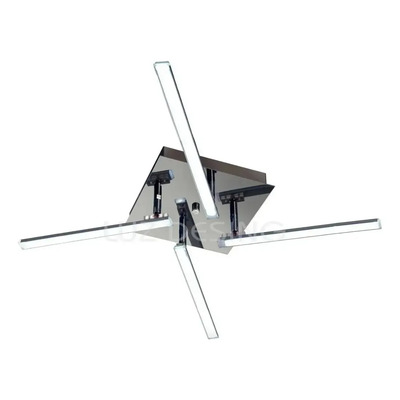 Plafon Led Fénix Móvil 40w Alta Potencia Cromo Moderno