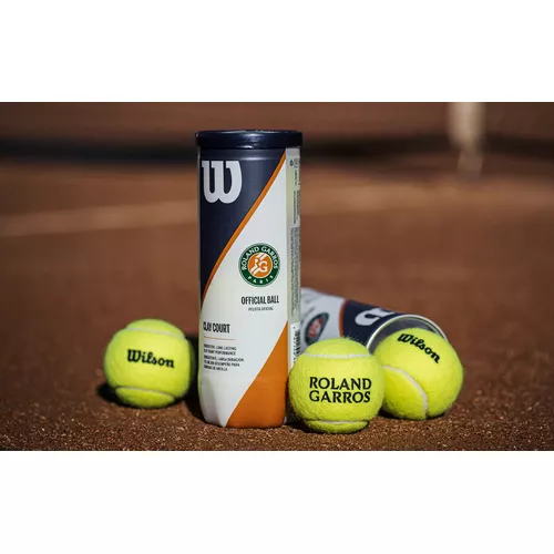 Bolas Tenis Wilson Roland Garros Tarro x 3 – Todo en Deportes