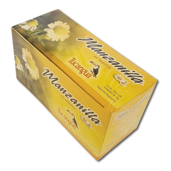 Té De Manzanilla Tucanguá X25 Saquitos Ensobrados 