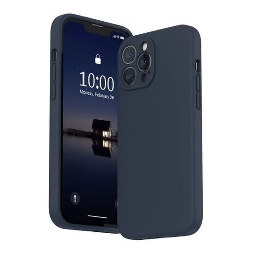 Carcasa Full Silicona Cubre Cámaras Para iPhone 12 Pro (3 Cámaras) - Color Azul - Marca Cellbox