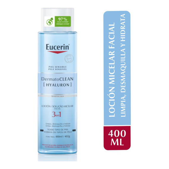 Eucerin Dermatoclean Locion Micelar 3 En 1 400ml Tipo de piel Todo tipo de piel