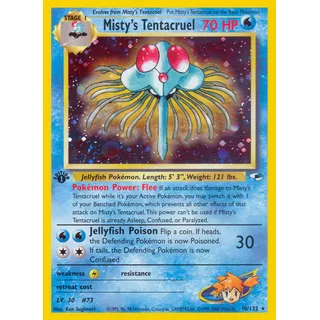 Misty's Tentacruel 10/132 Holo Cartas Pokemon Gym Heroes