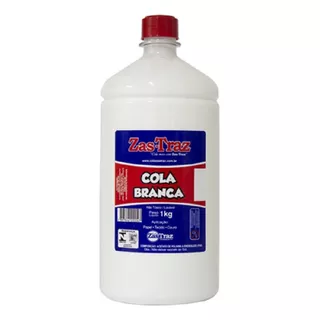 Cola Branca Liquida Zas Traz 1kg Escolar A Base Pva N/toxica