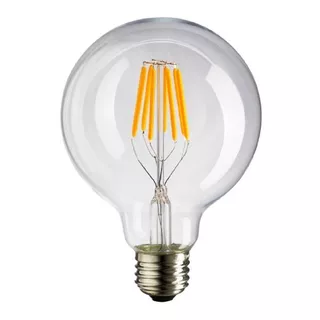 Lampara Filamento De Led Vintage Globo E27 8w Luz Cálida