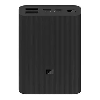 Carregador Usb Portátil Xiaomi Compacto 10.000mah Power Bank Cor Preto
