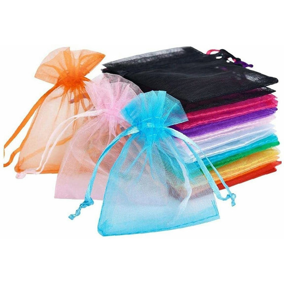 Lote De 50 Bolsa De Regalo Organza 20*30cm Mezcla De Colores