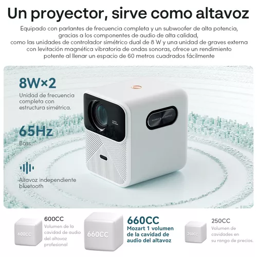 Proyector Xiaomi WANBO T2 Free hasta 120” FHD 2 Altavoces Control
