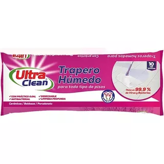 Trapero Húmedo - Ultra Clean - Aroma Primavera Color Blanco