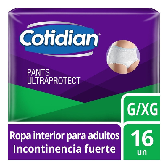 Pants Cotidian Ultra Protect Incontinencia Fuerte 16 Un G/xg
