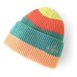 Gorro Acrílico Retro A Rayas Con Bloques De Color Para Snowb