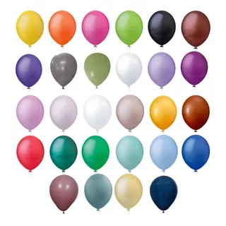 Bexiga Balão 5 Polegadas Todas As Cores 50 Uni Happy Day