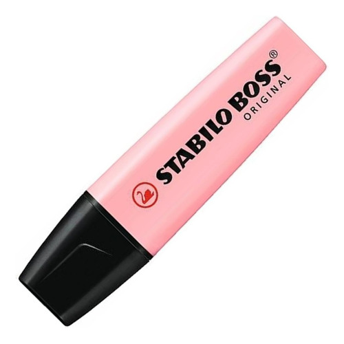 Destacadores Stabilo Boss Colores Pastel Punta Cincel 2-5 Mm Color Pink Blush