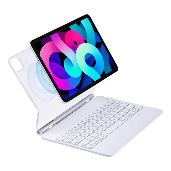 Teclado Magic Keyboard Para iPad Pro 11 iPad Air 4/5 10.9 Color Blanco