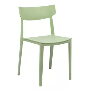 Silla De Comedor Rossi Rio, Estructura Color Verde Selva, 4 Unidades