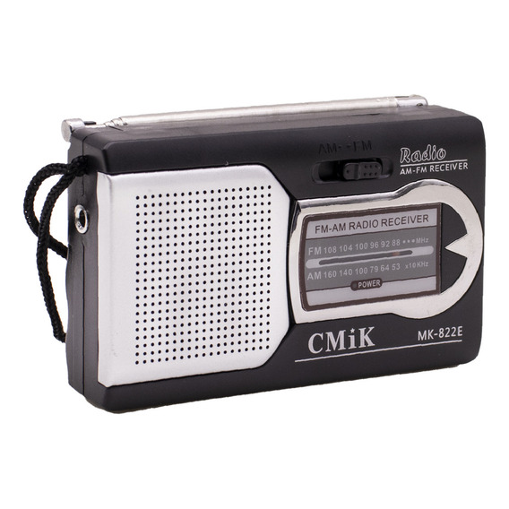 Radio De Mano Cmik Am/fm Con Altavoz Incorporado Mk-822e