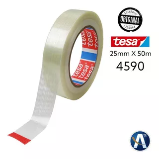 Fita Filamentosa Poliéster Transparente 25mm X 50mts Tesa