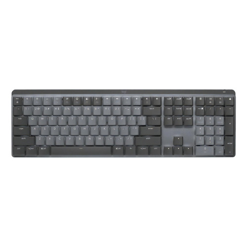 Teclado bluetooth Logitech Master Series MX Mechanical QWERTY inglés UK color grafito con luz blanca