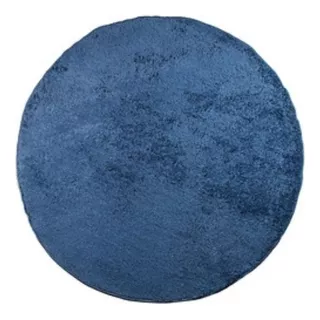 Tapete Redondo Apolo 2x2 Variedade De Cores Antiderrapante Comprimento 2 M Cor Cinza Desenho Do Tecido Azul Antiderrapante Antiderrapante Largura 2 M