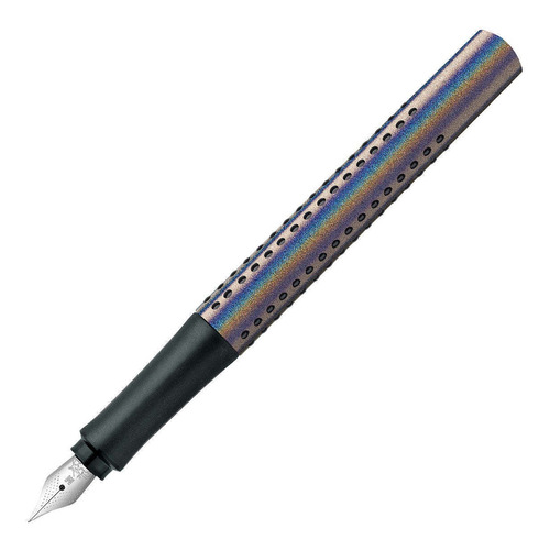 Pluma Estilográfica Grip Edition Faber-castell M Silver